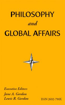Cover of the Philosophy and Global Affairs journal.